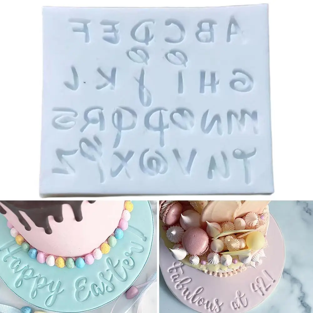 

English Alphabet Baking Tools Chocolate Cake Decor Mold Liquid Silicone Cake Decorating Tools Silicone Mold Baking Accessories