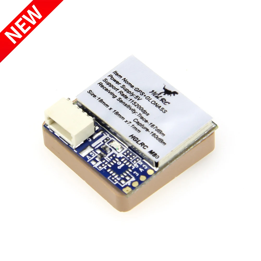 Новый модуль HGLRC M80 GPS 5 В поддерживает GLONASS GALILEO QZSS SBAS BDS для гоночных дронов FPV
