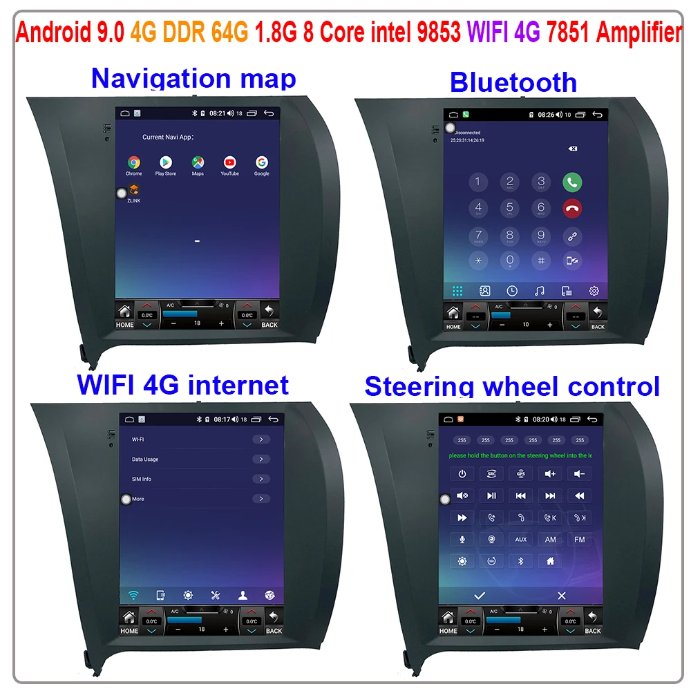 ZOYOSKII Android 10 10.4 inch vertical Tesla Style car GPS multimedia radio navigation player for Kia CERATO K3 FORTE 2013-2017 |