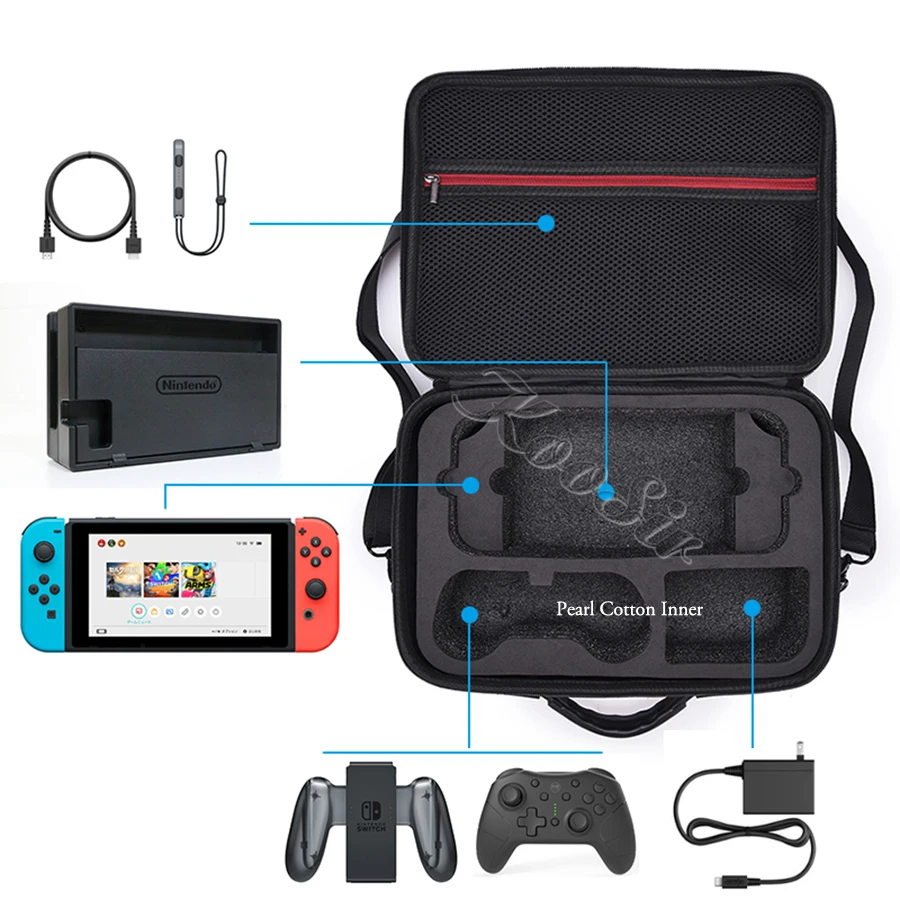 Большая сумка для хранения Nintendo switch Nitendo Switch аксессуары путешествий жесткий