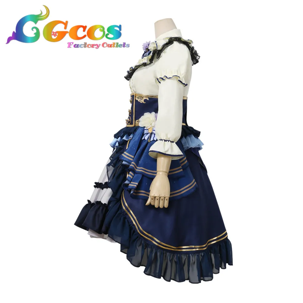 CGCOS Косплэй костюм Bang Dream! Благородная Роза Ринко широкейн платья одежда Униформа