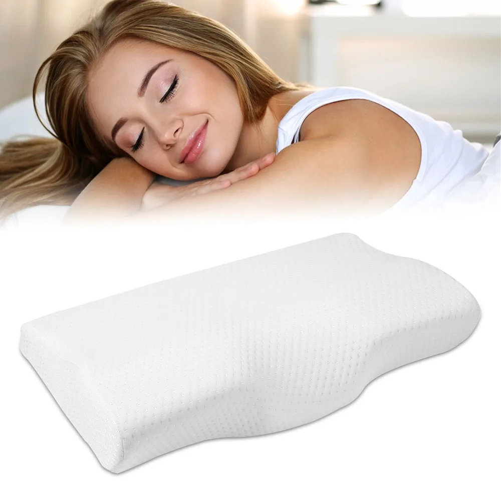 Memory Foam постельные принадлежности защитная подушка для шеи медленный отскок Подушка-бабочка здоровья затылочный шейный размер в 50*30 см