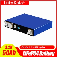 liitokala 3 2v 50ah lifepo4 battery lithium 3c high drain for diy 12v 24v 52ah solar inverter electric vehicle coach golf cart