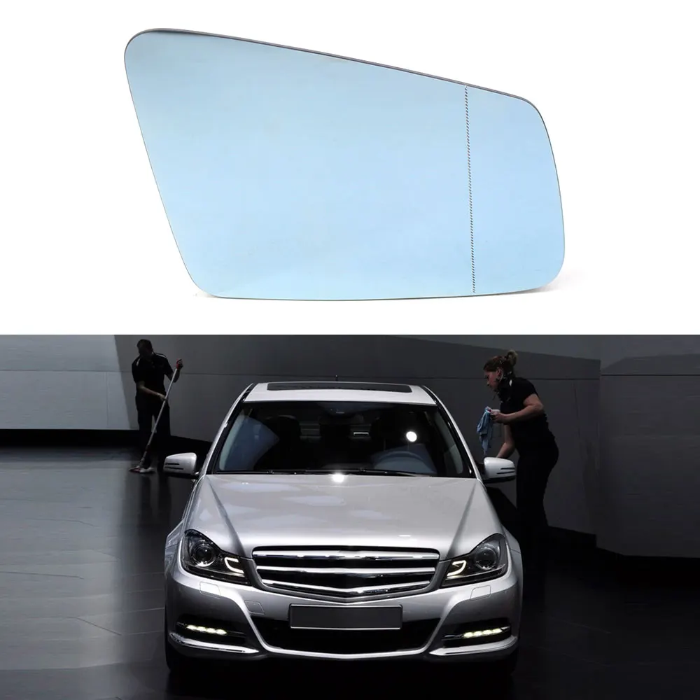 Blue Right Для Mercedes-Benz W212 W204 W221 C180 C250 C300 C350 E200 E250 E300 E350 E550 2010-2013 вправо/левая сторона крыло зеркало Стекло - Цвет: Blue Right