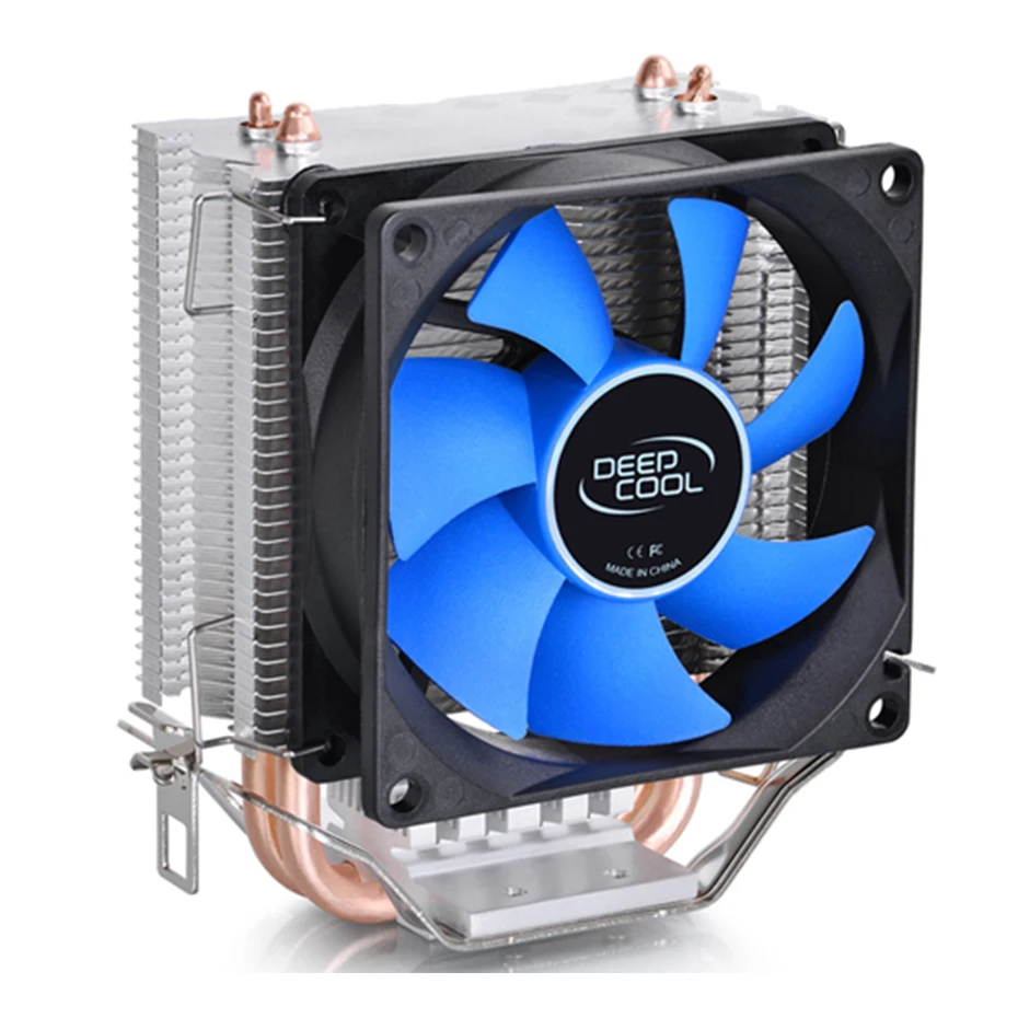 Кулер для процессора DEEPCOOL ICE EDGE MINI с 2 тепловыми трубками 80 мм тихий вентилятор intel