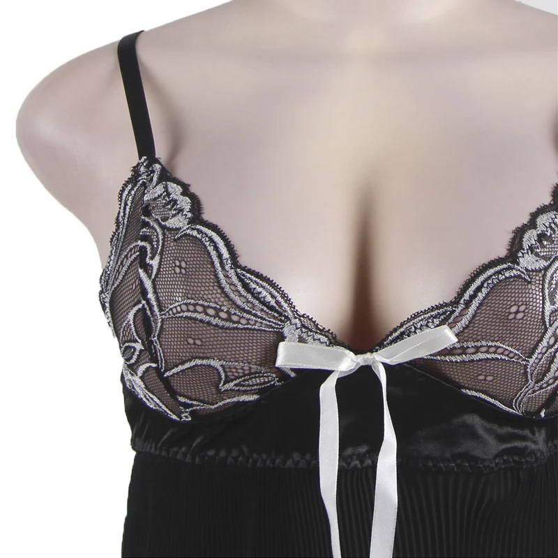 

Ohyeahlover Backless Women Babydoll Costumes Patchwork Erotic See Through Ropa Interior Sexy Lace Lenceria Nightwear RL80318