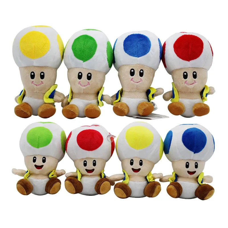 Плюшевая кукла в стиле Super Mario 17 см игрушка Жаба персонаж из аниме игры Chinobio 4 цвета