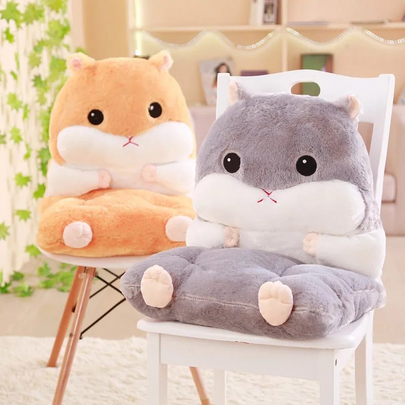 Большой размер милый мягкий толстый хомяк плюшевая теплая подушка с отверстиями