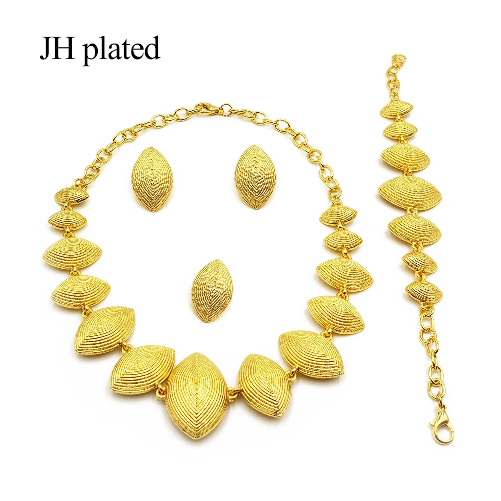 Комплект ювелирных изделий для женщин ожерелье браслет серьги кольцо