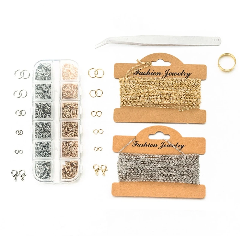 

Jewelry Making Jump Rings with Lobster Claw Clasps Gold and Silver