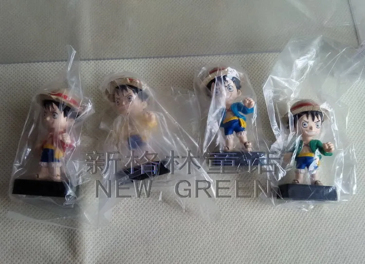 

Bandai One Piece Bulk Pack Monkey D. Luffy Mini Kawaii Model Anime Figures Favorites Collect Ornaments