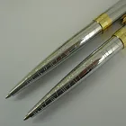 Шариковые ручки ACMECN, металлические, латунные, серебристая шариковая ручка мм, 1,0 мм