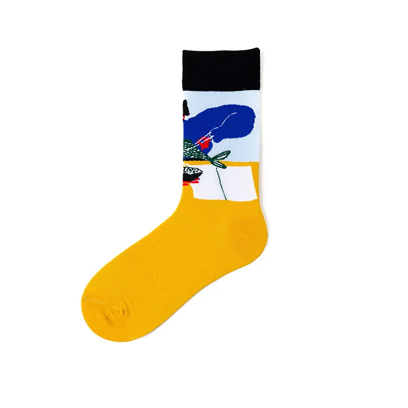 Новинка Осень/Зима Популярные носки популярный логотип Хип-Хоп унисекс забавные