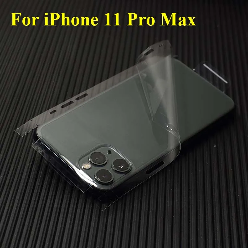 Для Apple iPhone 11 Pro X Xs Max Xr 8 7 полное покрытие Защитная Наклейка прочная чистая прозрачная задняя сторона защитная пленка