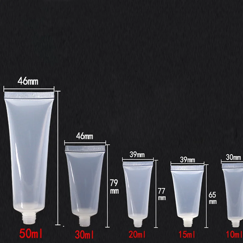 Пустые пластиковые портативные трубки косметический крем лосьон дорожная