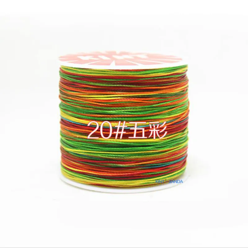 

6 шт./лот разноцветная полиэфирная круглая восковая нить для искусства кожи, Швейные аксессуары «сделай сам»