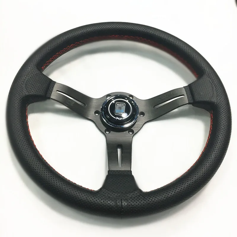 

New ND 13inch/330mm Genuine Leather Steering Wheel Drift Sport Steering Wheels