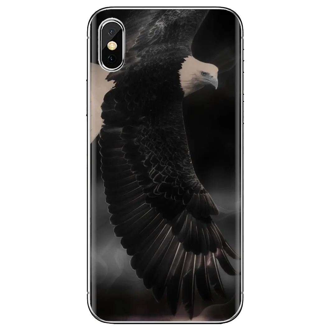 Мягкий чехол из ТПУ для Huawei P7 P8 P9 P10 P20 P30 P40 Lite Plus Pro 2015 2016 2017 Mini с американским орлом |