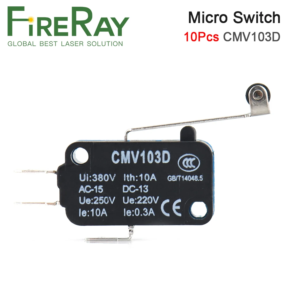 FireRay 10 шт. концевой выключатель маленький CMV103D мгновенный микровыключатель с