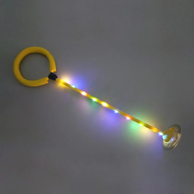 Мигающий Прыгающий мячик Скакалка с одной ногой скакалка Спортивная