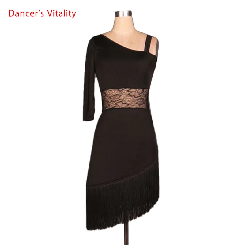 Костюм для латинских танцев старшее сексуальное элегантное кружевное платье с