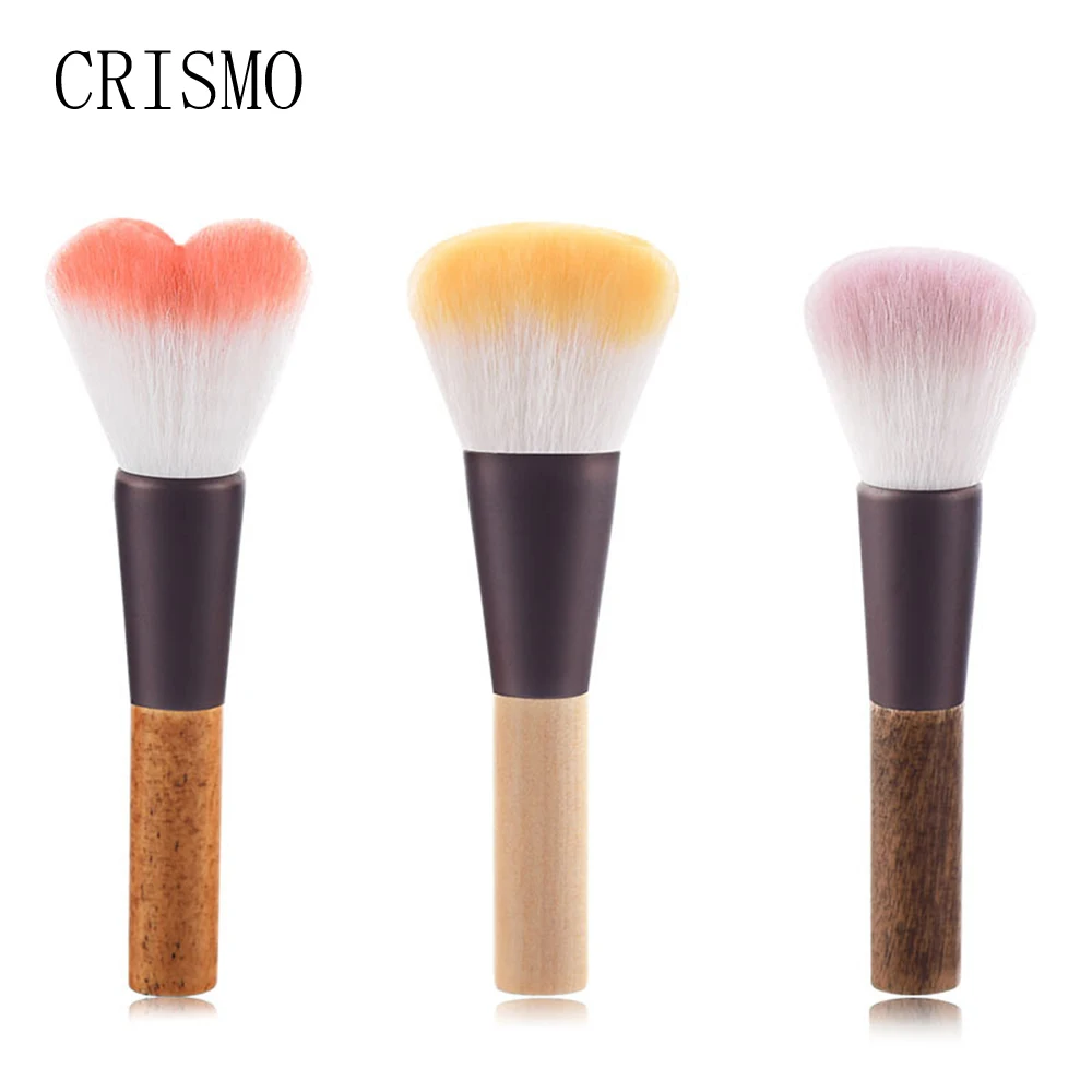 

БОЛЬШАЯ Кисть для макияжа CRISMO, для пудры, румян, мягкая синтетическая кисть для основы под макияж, высококачественные кисти для растушевки, ...