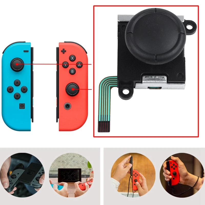 4 аналоговых 3d-элемента для замены датчика контроллера Nintendo Switch Joy Con | Электроника