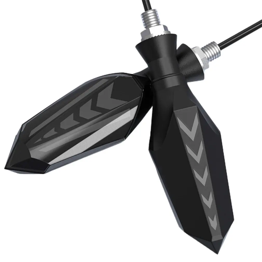 

2 Pcs Motorcycle Two-way Turn Signal IP65 Universal Dag Turn Signal ABS Acrylic Electric Vehicle Turn Signal Dag