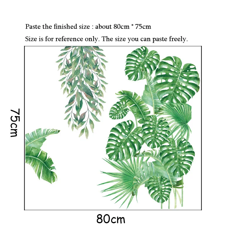 Большая тропическая фотография украшение для спальни гостиной ПВХ клейкая