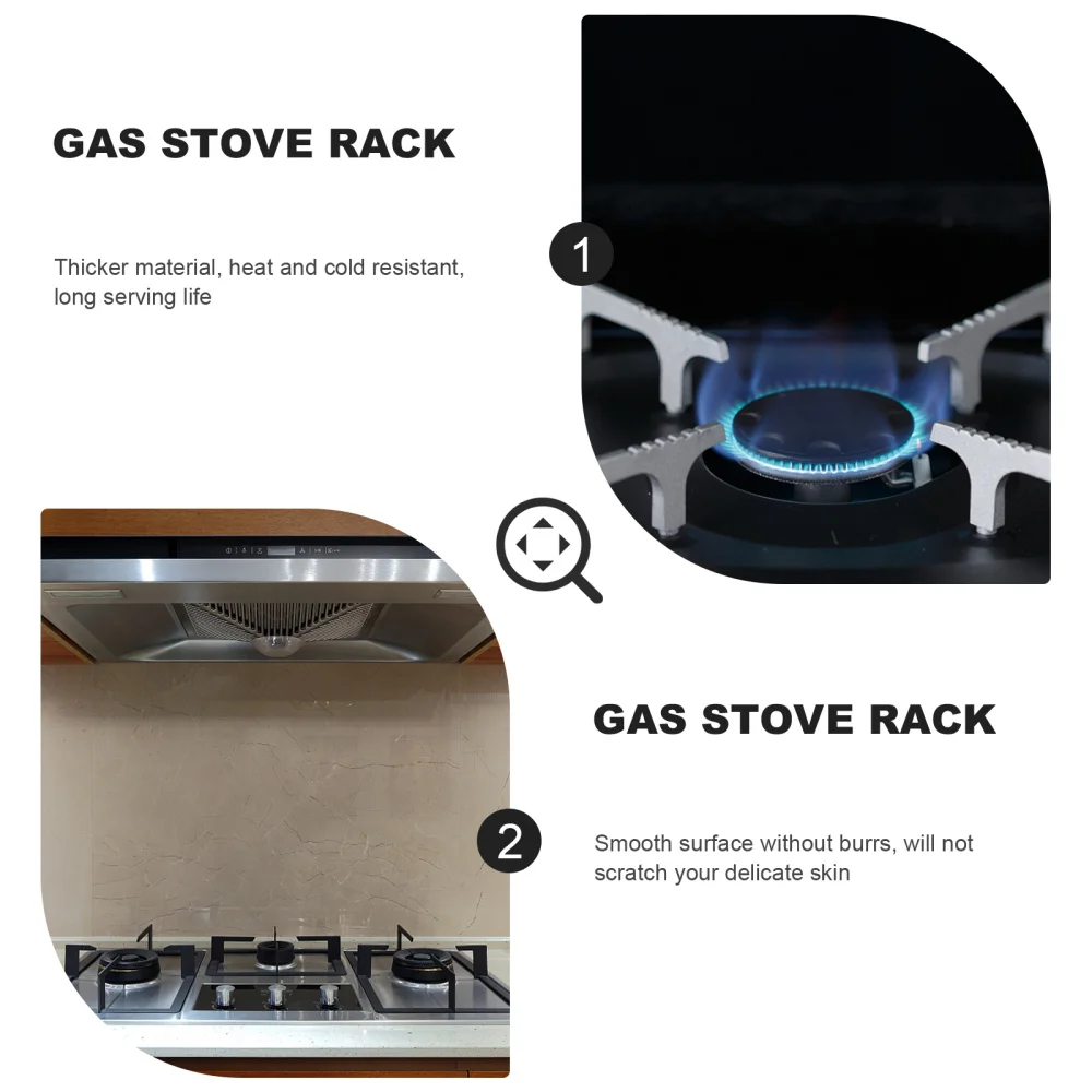 

2Pcs Gas Stove Racks Iron Round Pot Racks Kitchen Pot Stands Pot Holder