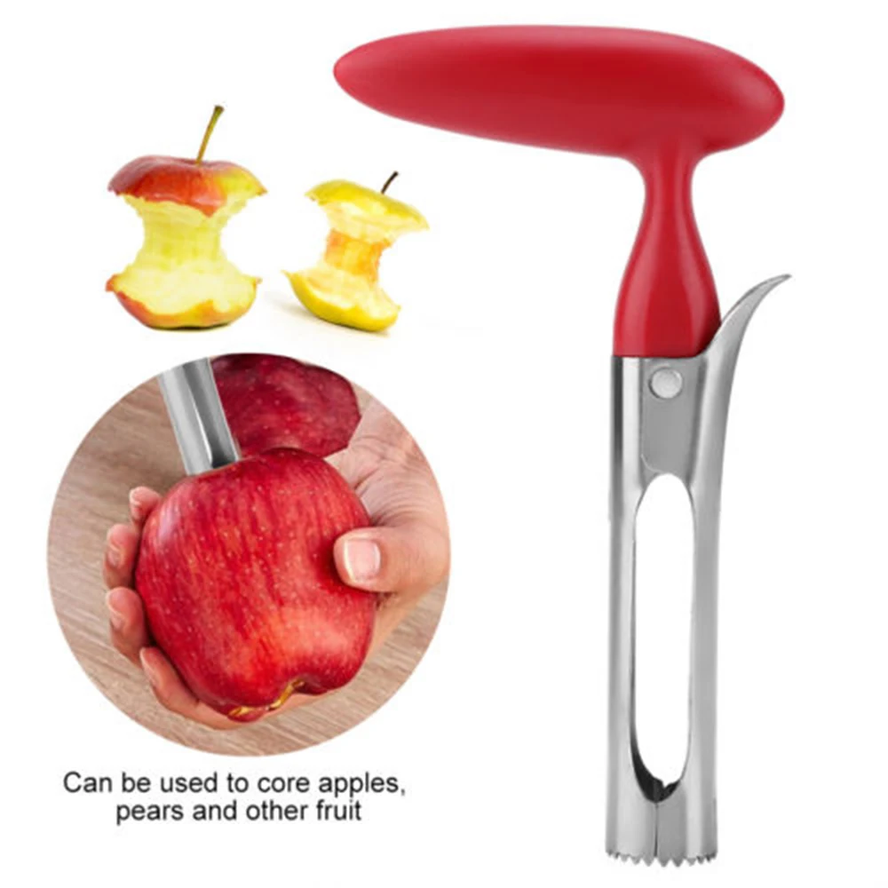 New Kitchen Stainless Steel Twist Core Seed Remover Fruit Pear Apple Corer Tools