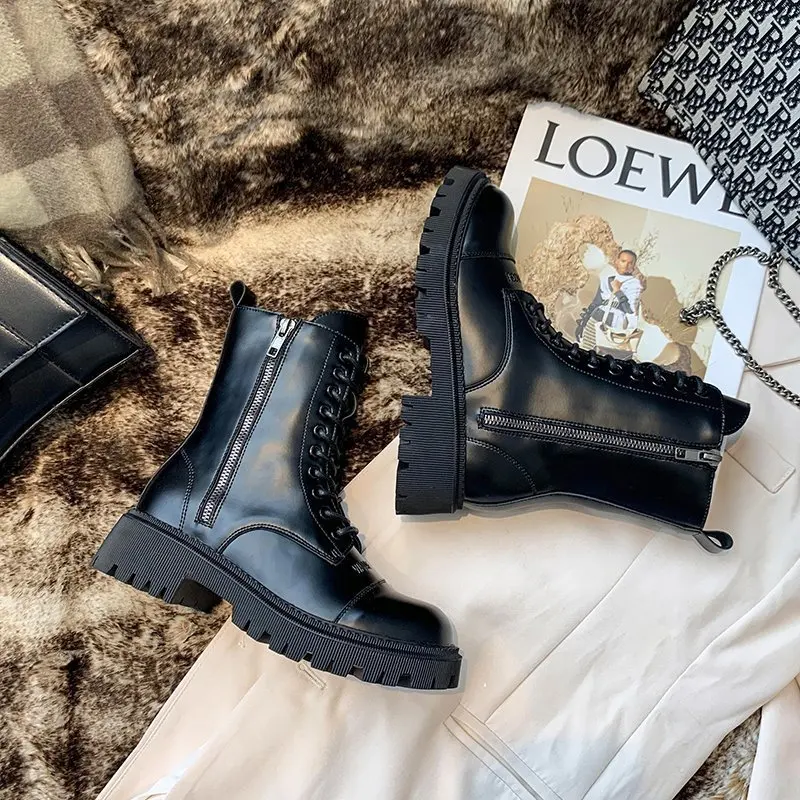 women'sBoots Shoes Boots Female women shoes 2020 New Autumn British Wind Genuine Leather Thick With Short Boots Motorcycle40 women'sBoots Shoes Boots Female women shoes 2020 New Autumn British Wind Genuine Leather Thick With Short Boots Motorcycle40