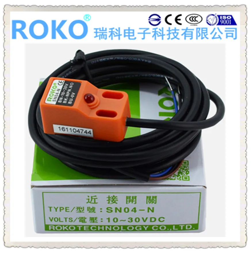 Новый оригинальный прямоугольный Бесконтактный переключатель ROKO SN04-N NPN - купить