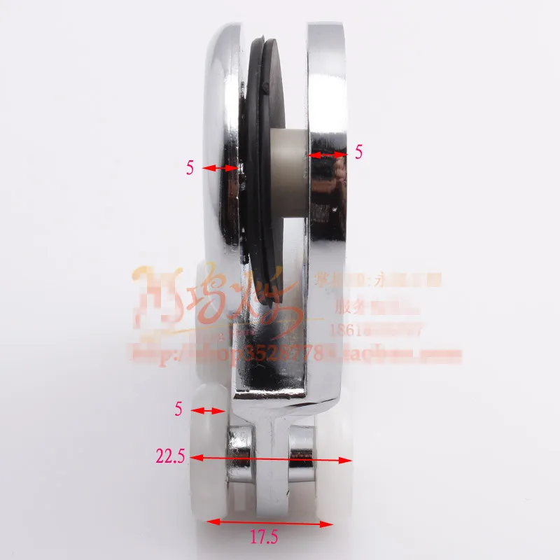 Shower room sliding door small hanging round pulley roller coupon bathroom one piece glass wheel aluminum | Обустройство дома