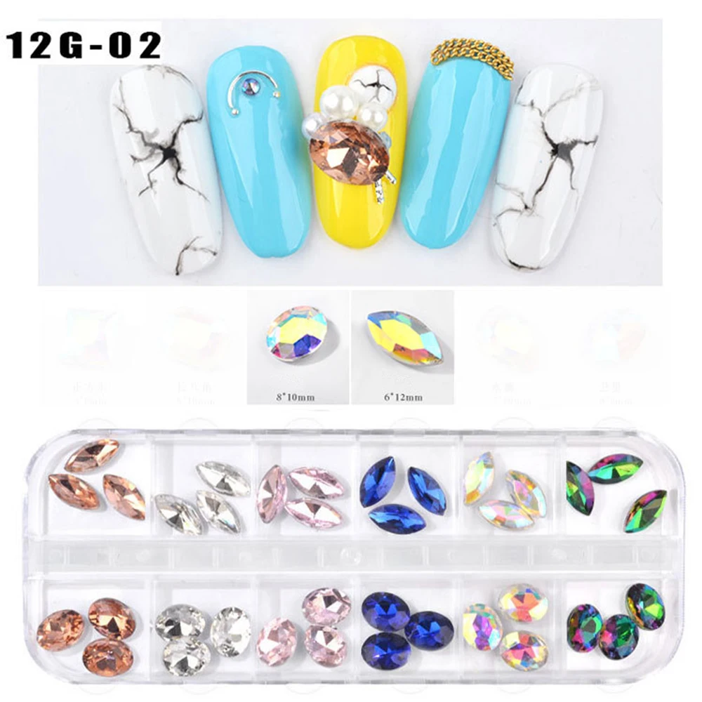 Мода 1 разноцветные коробки горный хрусталь 3D DIY многоразмерные украшения с