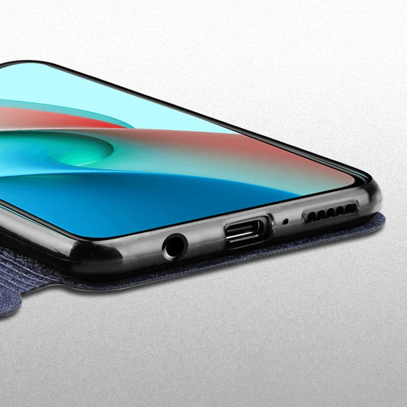 mofi for redmi note 9t 5g flip case phone holder cover for xiaomi redmi note 9t 5g case silicone flip pu leather full protection free global shipping