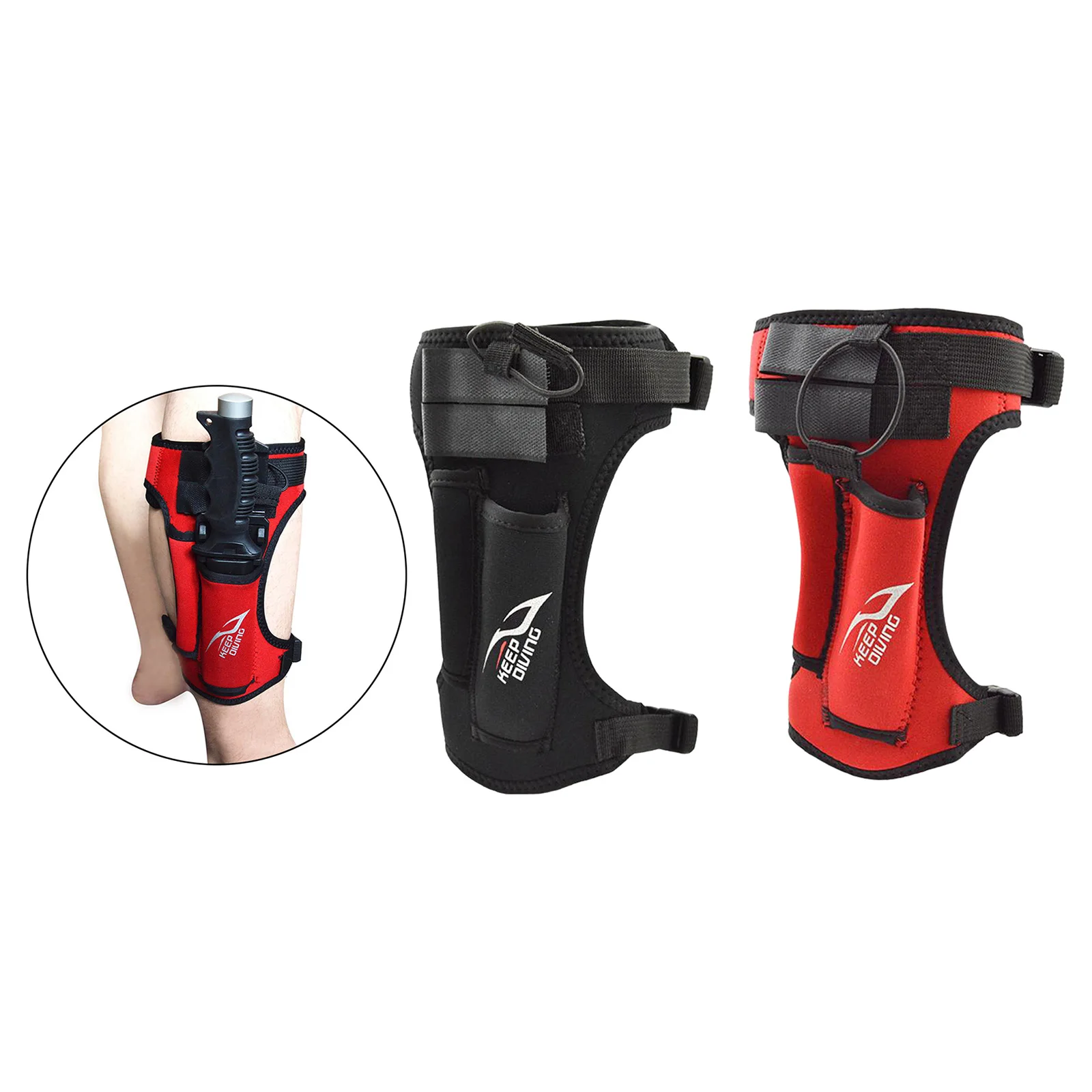 

3.5mm Neoprene Sheath Scuba Diving Snorkeling Knife Wrap Leg Arm Strap