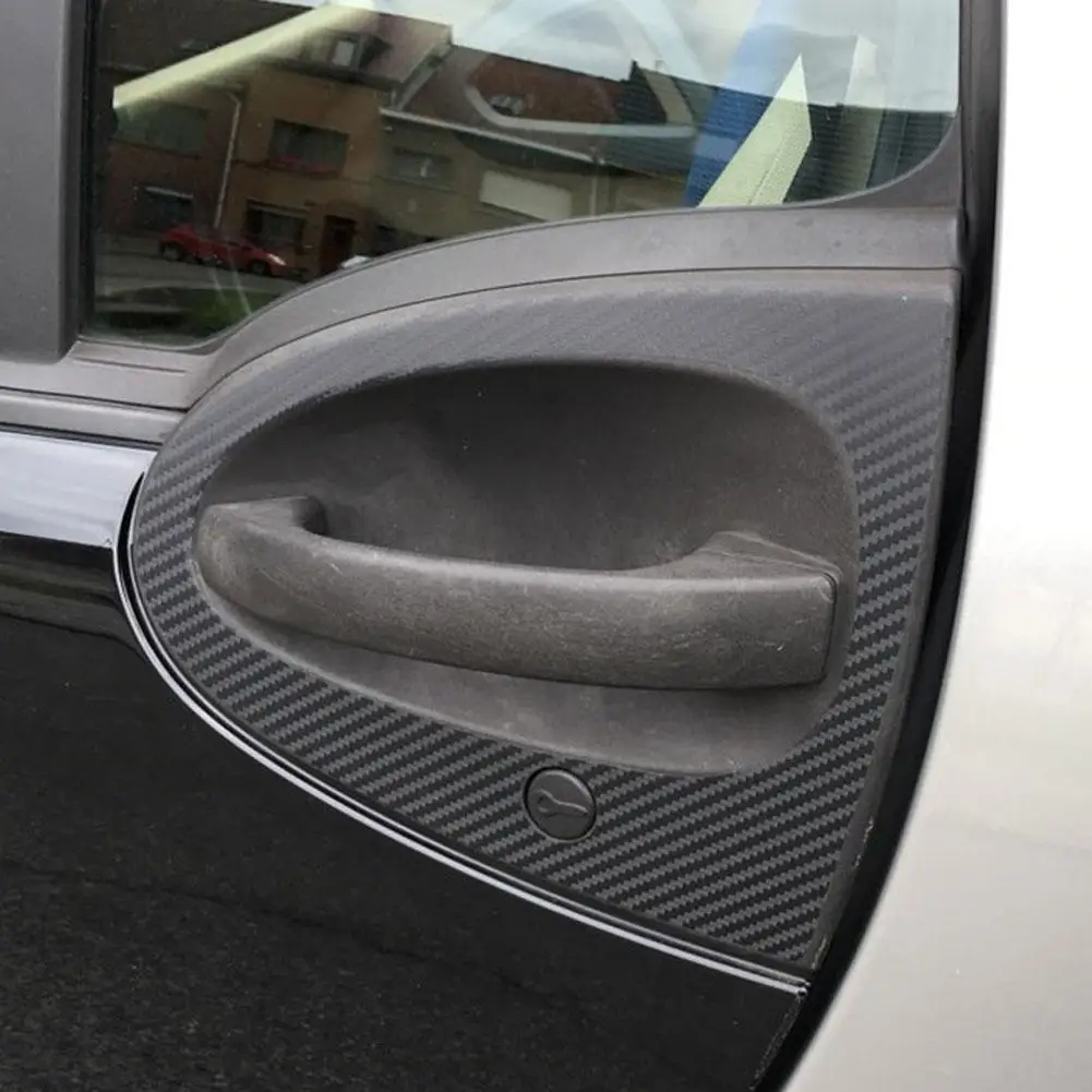2Pcs Car Carbon Fiber Door Decoration Protection Sticker for Smart Fortwo Forfour Styling Accessories | Автомобили и мотоциклы