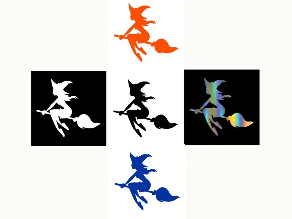 

Fuwo Trading Car Stickers Witch Car Motorcycles Decoration Reflective Waterproof Car Styling Car Window Decal Custom Sticker
