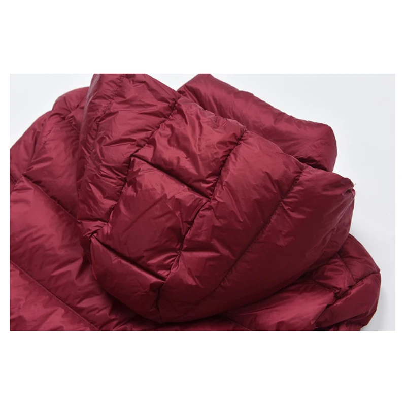

White Duck Down Coats Women Fashion Warm Medium And Long Section Down Coats Tide Winter New Casual Hooded Down Jacket