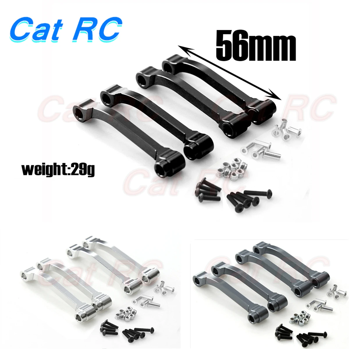 Two pairs 1/14 Truck Aluminum Radius Arm For Rc Model Car Tamiya Tractor KING KNIGHT 56301 56304 56309 56314 catRC - купить по