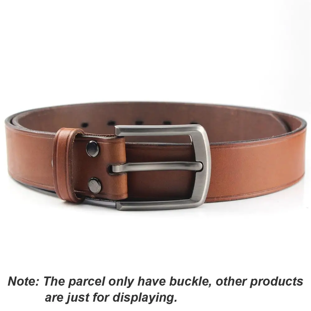 Мужская металлическая пряжка для ремня шлифованная с одним штифтом подходит 37-39