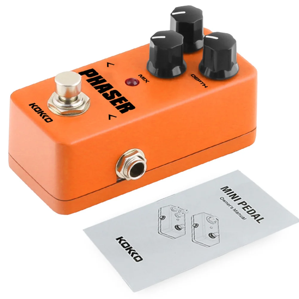 

Guitar Effect Pedal Mini Analog Phaser Guitar Pedal Rate Mix Depth Control Electric Guitarra Phase Effects True Bypass Guitar Ac