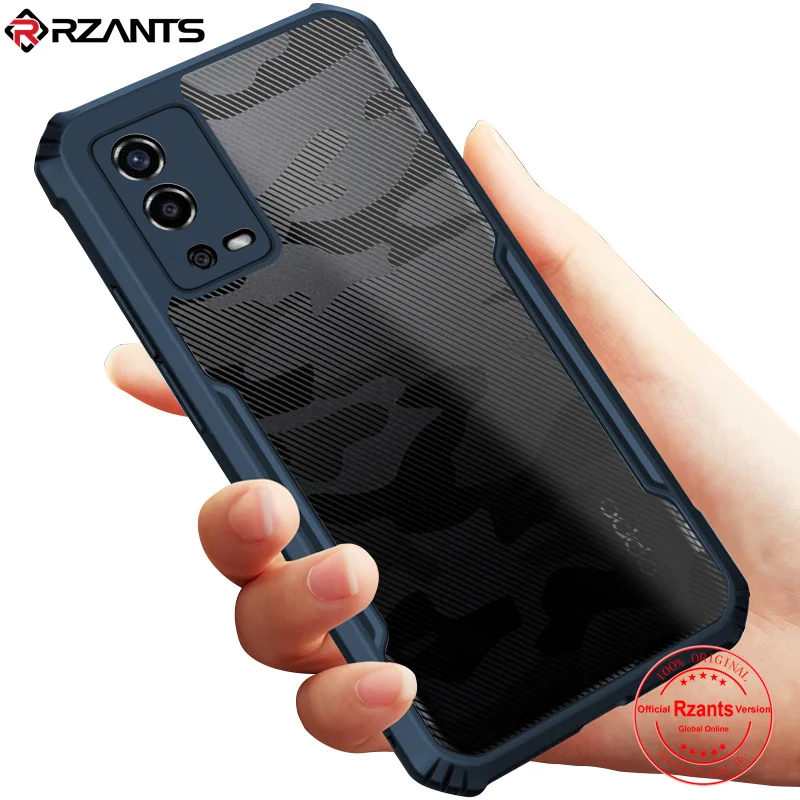 Rzants For OPPO A55 4G Case Soft Camouflage Beetle Military Design Protection Slim Thin Small Hole Cover