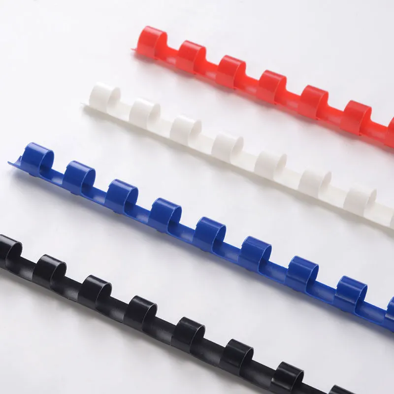10PCS 21 Hole Binding Ring 6-12mm Loose-leaf Spiral Coil Scrapbook Album Binding Aprons PVC Binder Rings Notebook Office Supply