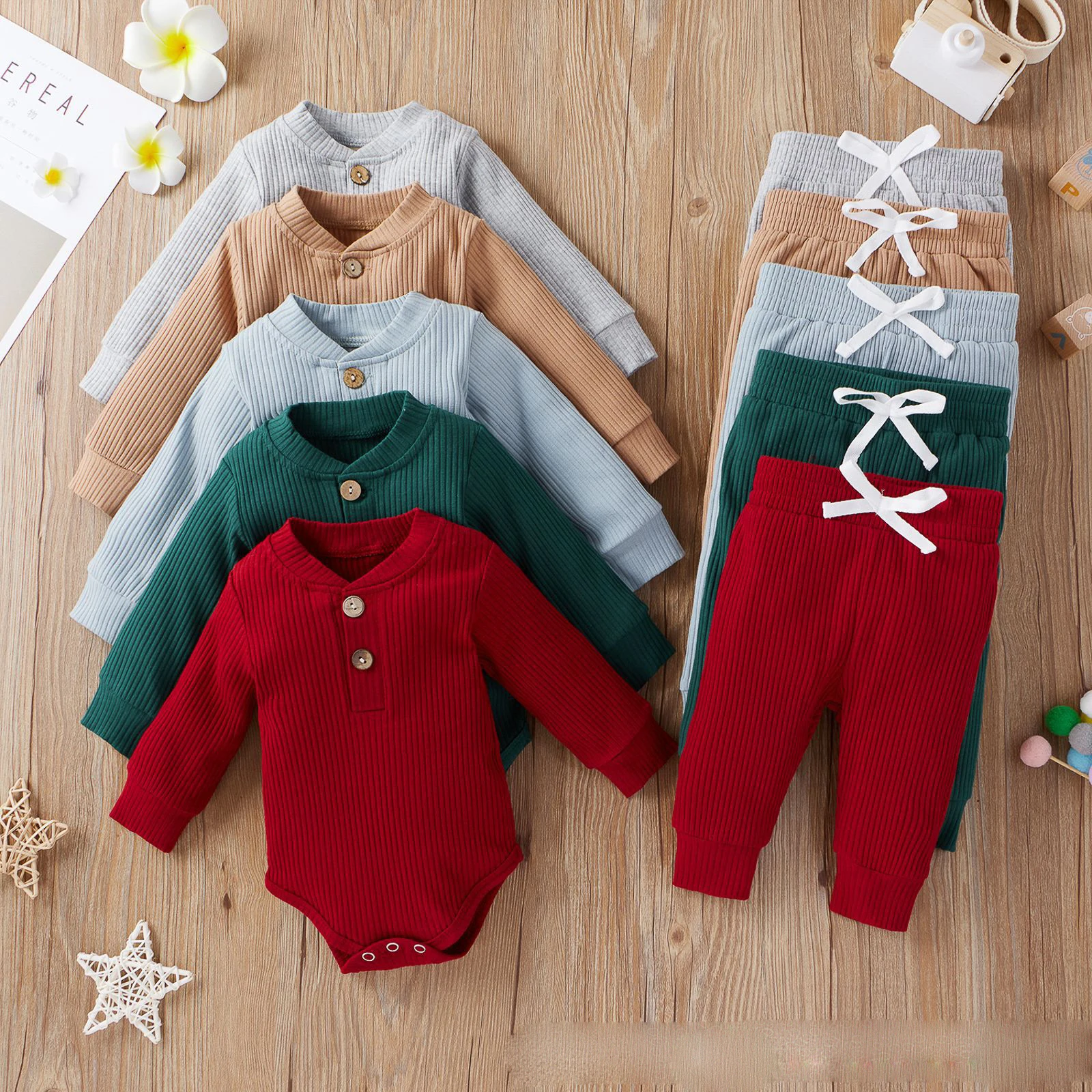 

Infant Baby Boy Girl Clothes Set Long Sleeve Baby Bodysuit +Pant Newborn Boy Outfits Summer Autumn Newborn Baby Girl Clothing
