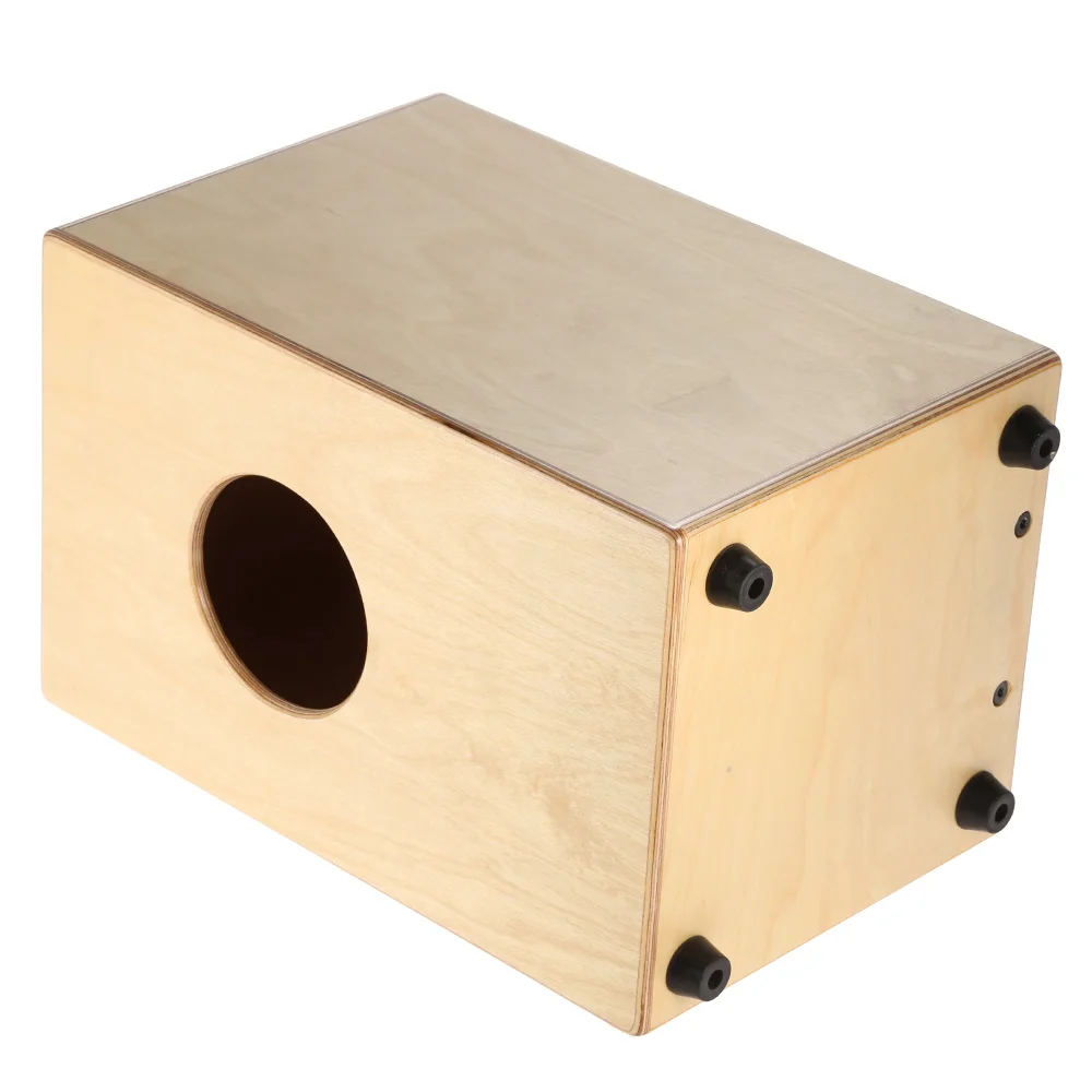 

ammoon Wooden Cajon Hand Drum Children Box Drum Persussion Instrument with Stings Rubber Feet 23 * 24 * 37cm