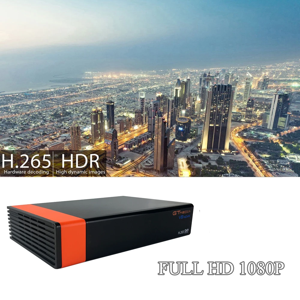 Спутниковый ресивер V8 Nova Gtmedia NOVA HD 1080P Europe Clines для 2 лет Испания встроенный Wifi ключ