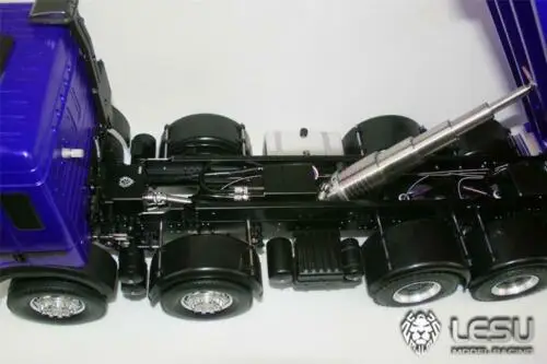 LESU 1/14 масштаб Bz 8*8 RC самосвал Модель окрашенный металлический шасси звуковой светильник мотор радио в комплекте