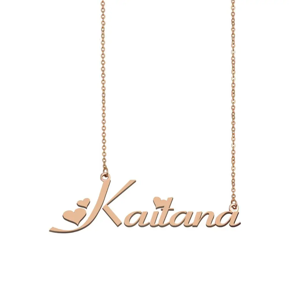 Kaitana имя ожерелье пользовательское для женщин девушек Лучшие Друзья День